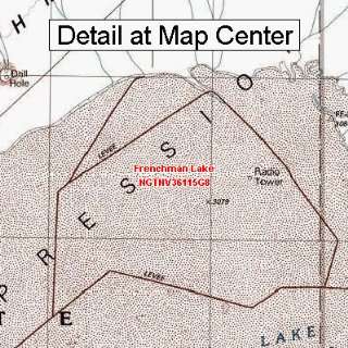  USGS Topographic Quadrangle Map   Frenchman Lake, Nevada 