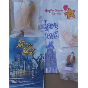  The Addams Family Set Of (4) Toys & Bag Carl`s Jr. Happy 