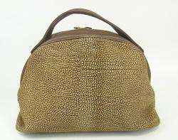 AUTH Redwall Borbonese Partridgeeye Soft Leather Hand Bag ITALY  