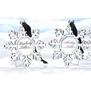  Snowflake Place Card Ornament Frames Health & Personal 