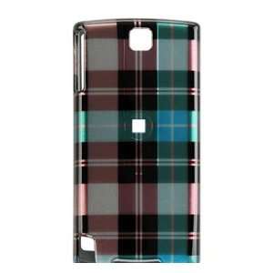  Blue Plaid Design Hard 2 Pc Snap On Case for HTC Pure (AT 