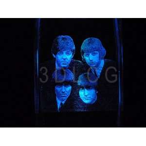  THE BEATLES 2D Laser Etched Portrait Crystal: Everything 
