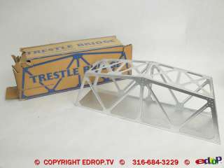 Vintage Lionel Trains 110 Trestle Set w/Marx Bridge & Whistling 