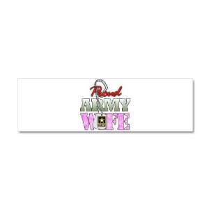  42 x 14 Wall Vinyl Sticker Proud Army Wife: Everything 