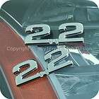 3D CHROME LETTERS BADGE EMBLEM LOGO 2.2 2200CC 2.2L (Fits: Porsche)