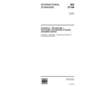  ISO 211492006, Cosmetics   Microbiology   Enumeration 