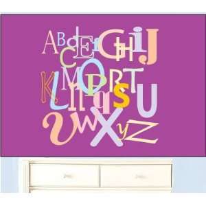   Abc Can Do It in Any Colors A z Removable Nursery Vinyl Wall Decal