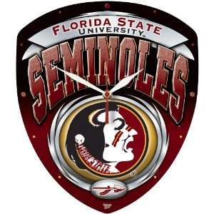   NCAA Florida State Seminoles (FSU) Hi Def Wall Clock