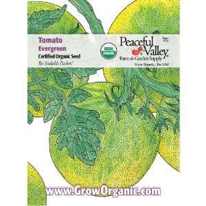  Organic Tomato Seed Pack, Evergreen: Patio, Lawn & Garden