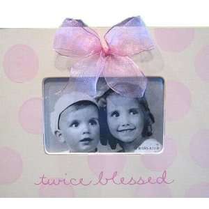 Twice Blessed Picture Frame   Rose
