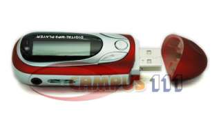 RED 4GB USB DRIVE WMA  PLAYER FM VOICE RECORDER NEW  