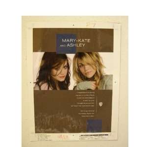  The Olsen Twins Artist Trade Ad Proof Mary Kate & Ashley Mary kate 