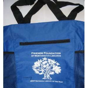 Friends Foundation Blue & Black Vinyl and Net Tote 2007 National 