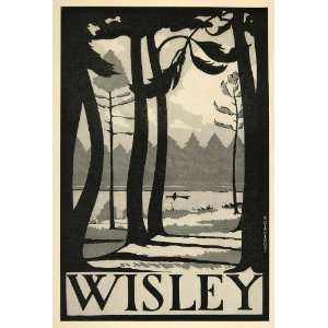  1924 Print Wisley England Robert Gibbings Mini Poster 