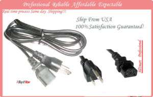 SANYO 720 LCD PLASMA TV AC REPLACEMENT POWER CORD CABLE  