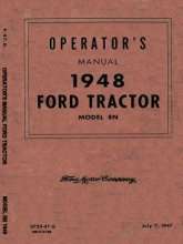 8N Operators Manual era 1952 4 Parts in 127 pages.