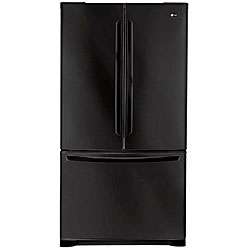 LG Black French Door 23 cubic foot Refrigerator  