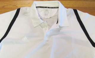 NEW Adidas Climalite Golf Mens Polo Shirt 2XL $60 White  