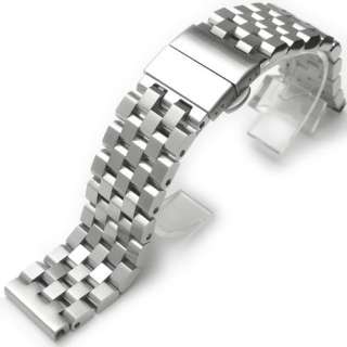 22mm SUPER Engineer Type II Solid Stainless Steel Curved End Watch 
