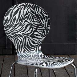 Newton Zebra Birchwood/ Chrome Activity Chair (Set of 2)   