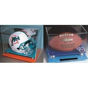  NFL Team Colors Football Helmet Display Case: Sports 