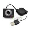 Mini USB 5M Retractable Clip WebCam Web Camera Laptop,C  