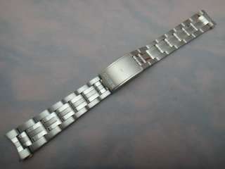 Seiko S.Steel Mens Watch Bracelet Curved End 18mm NEW  