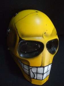   TWO MASK PAINTBALL AIRSOFT BB CLUB PARTY DJ PROP YELLOW SMILEY  