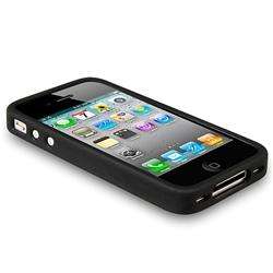 Black Bumper TPU Case for Apple iPhone 4  