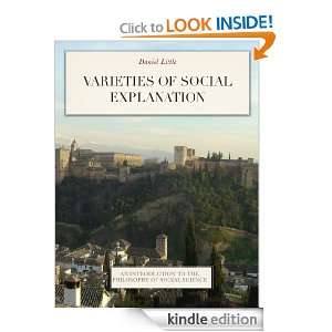 Varieties of Social Explanation Daniel Little  Kindle 