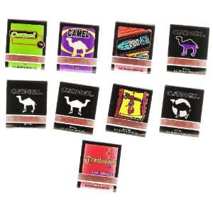 Ten (10) Assorted Collectible Vintage Camel Cigarettes Matchbooks 