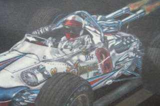 Ron Burton Indy Champ Car Artwork AJ Foyt 1966 1967  