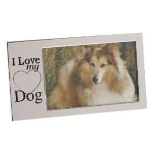  Silver Plated I Love My Dog Photo Frame 