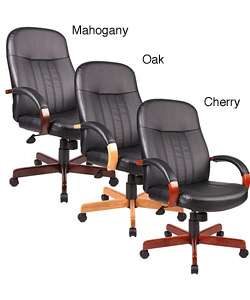 Boss High back Executive Leather Chair  Overstock