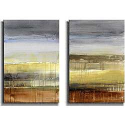 Lanie Loreth Summer Rain Canvas Art (Set of 2)  Overstock