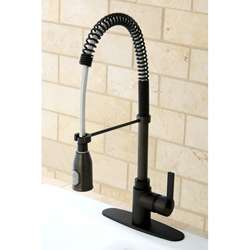 Continental Modern Oil Rubbed Bronze Spiral Pull down Kitchen Faucet 