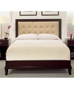 Manhattan Queen Bed with Upholstered Headboard  Overstock
