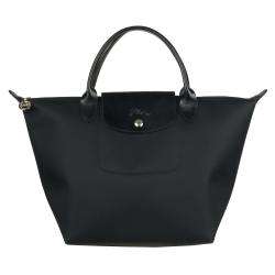 Longchamp Planetes Black Nylon Tote Bag  Overstock