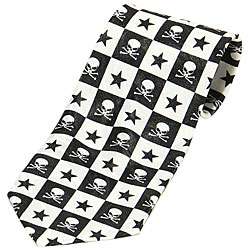 Mystic Clothing Skull and Crossbones Tie with Gift Box  