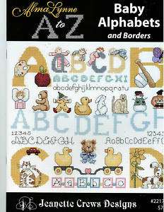 Cross StitchA   Z Baby Alphabets & Borders Alma Lynne*  