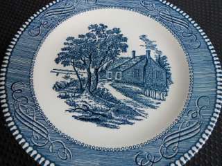 CURRIER AND IVES ROYAL CHINA SET BLUE 75 Dishes Plates Kitchen Sets 