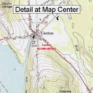  USGS Topographic Quadrangle Map   Canton, Maine (Folded 