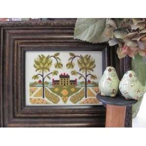  Early American Garden   Cross Stitch Pattern Arts, Crafts 