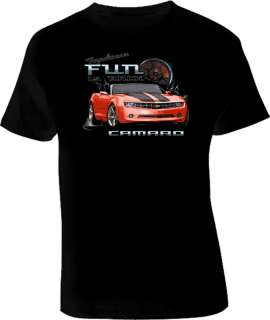 Chevy Camaro Fun is Back T Shirt Black  