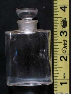 Vintage 1 Fl. Oz. Glass Perfume Bottle Made in France  