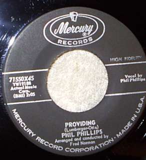 Phil Phillips Providing Mercury 71550 1960 R&B EX/EX  