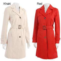 Colebrook Womens Belted Trench Coat  