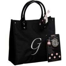 Danielle Monogrammed G Insulated Lunch Tote and Purse Hook Set 