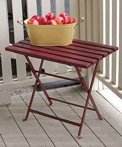 Red Country style Foldout TV Tray (China)  