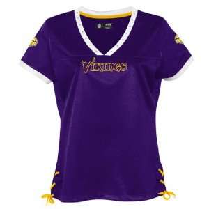  Minnesota Vikings Womens Draft Me II V Neck Top Sports 